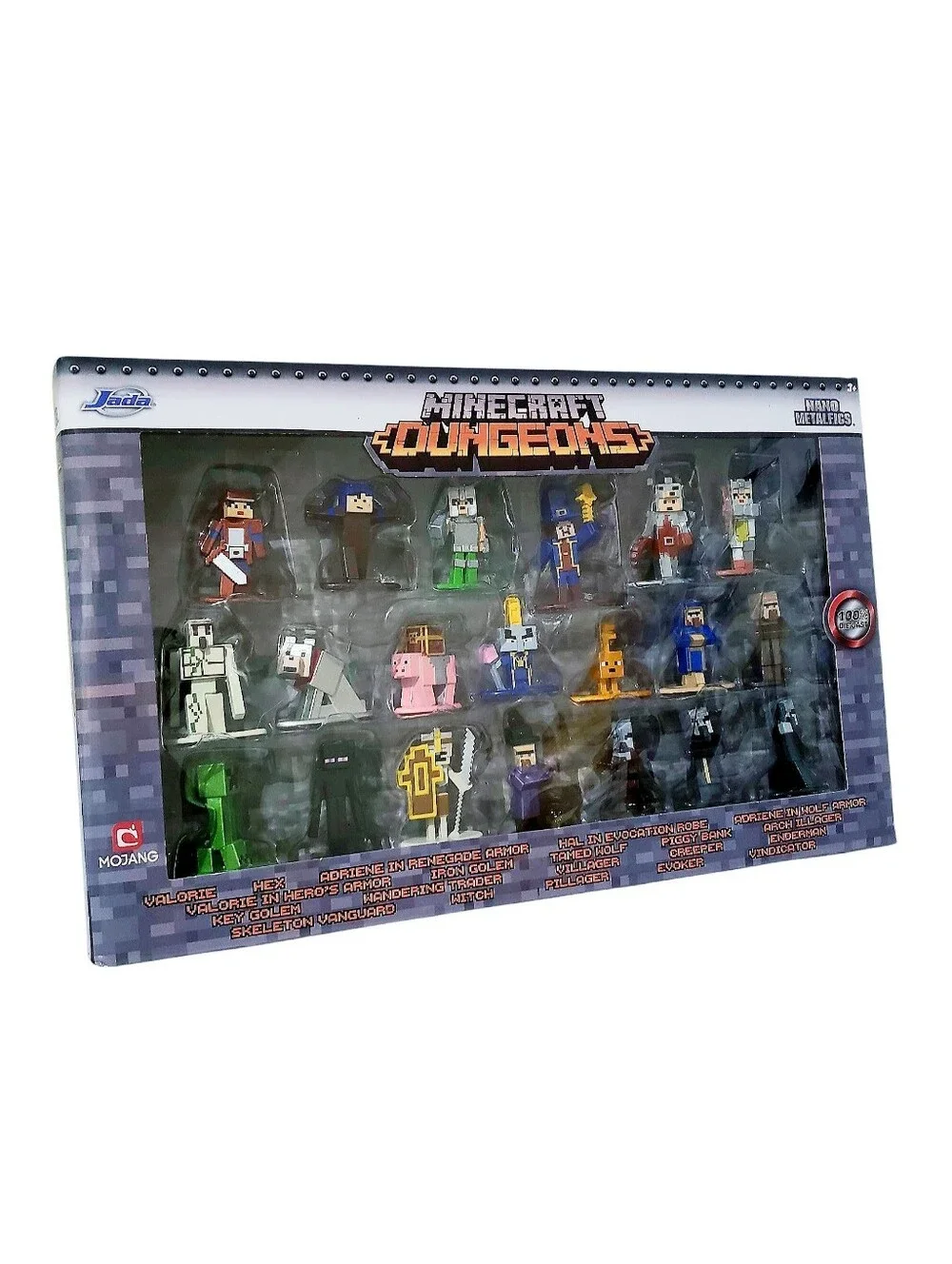 Minecraft Dungeons Die-Cast Nano Metalfigs 20-Pack Wave 4 Jada Toys Model #30770